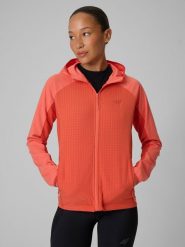 4F Bluza trekkingowa regular z kapturem damska - różowa XS. Czerwone bluzy damskie 4F, na lato, l, bez wzorów, z tkaniny, z kapturem. Za 249.99 zł.