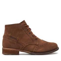 Botki Josef Seibel. Brązowe botki damskie Josef Seibel, bez obcasa, na płaskiej podeszwie, bez zapięcia. Za 359.99 zł.