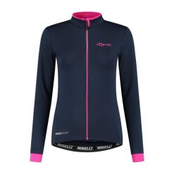 Koszulka rowerowa damska Rogelli ESSENTIAL z długim rękawem, ocieplana. Czerwone koszulki damskie Rogelli, m, bez wzorów, bez kołnierzyka, bez ramiączek. Za 304.00 zł.