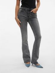 Vero Moda Dżinsy - Flared fit - w kolorze szarym rozmiar: L/L32. Szare jeansy damskie Vero Moda. Za 180.06 zł.