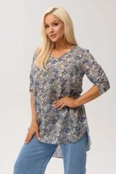 Asymetryczna tunika damska Luma z wydłużonym tyłem i dekoltem V PLUS SIZE XXL OVERSIZE WIOSNA LATO. Tuniki damskie Moda Size Plus Iwanek, do pracy, na lato, plus size, bez wzorów, ze lnu, biznesowe, z asymetrycznym kołnierzem, bez ramiączek. Za 199.90 zł.