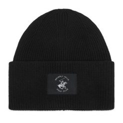 Czapka Beverly Hills Polo Club. Czarne czapki damskie Beverly Hills Polo Club, na zimę, bez wzorów. Za 59.99 zł.
