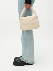 LeGer Torebka "Lucky" w kolorze kremowym rozmiar: onesize. Brązowe torebki klasyczne damskie LeGer, z materiału, bez dodatków. Za 100.99 zł.