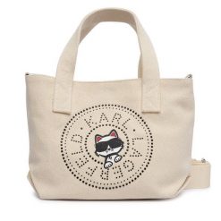 Torebka KARL LAGERFELD. Białe torebki klasyczne damskie KARL LAGERFELD, bez dodatków. Za 339.99 zł.