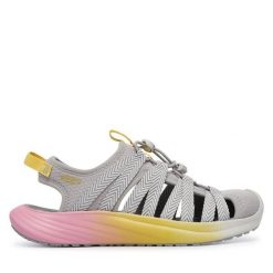 Sandały Keen. Szare sandały damskie Keen, bez wzorów, bez obcasa, bez zapięcia. Za 499.99 zł.