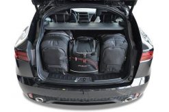 Torby Do Bagażnika Jaguar E-Pace 2017+ 4Szt Kjust. Czarne torby podróżne KJUST, bez wzorów, z kauczuku. Za 1,196.00 zł.