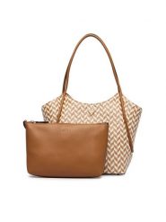 Guess Torebka Tessi HWWG76 91230 Brązowy. Brązowe shopper bag Guess, ze skóry, bez dodatków. Za 719.99 zł.