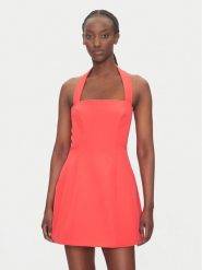 Bardot Sukienka koktajlowa 59857DB Czerwony Slim Fit. Czerwone sukienki damskie Bardot, bez wzorów, z syntetyku, wizytowe, bez ramiączek. Za 349.99 zł.