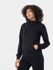 4F Bluza dresowa rozpinana z kapturem damska XS. Niebieskie bluzy damskie 4F, xs, bez wzorów, z dresówki, z kapturem. W wyprzedaży za 79.99 zł.