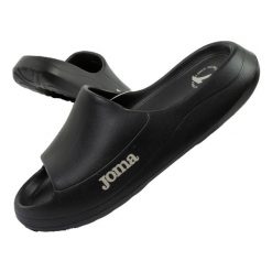 Klapki lekkie sportowe na basen na plaże damskie Joma S. After Lady 2501. Czarne klapki damskie Joma, bez wzorów, z syntetyku, bez obcasa, bez zapięcia. Za 79.99 zł.