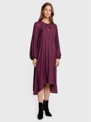 Karen by Simonsen Sukienka codzienna Emey 10104014 Fioletowy Relaxed Fit. Fioletowe sukienki damskie Karen by Simonsen, bez wzorów, z syntetyku, bez ramiączek. Za 389.99 zł.