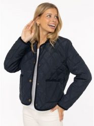 Zwillingsherz Kurtka pikowana "Classic" w kolorze granatowym rozmiar: S. Niebieskie kurtki damskie Zwillingsherz, s, bez wzorów, bez kaptura. Za 252.99 zł.