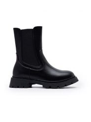 Foreverfolie Botki w kolorze czarnym rozmiar: 41. Czarne botki damskie Foreverfolie, bez obcasa, bez zapięcia. Za 152.10 zł.