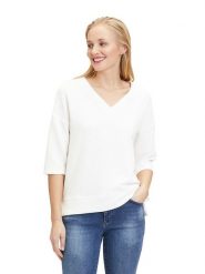 CARTOON Bluza w kolorze białym rozmiar: 38. Białe bluzy damskie Cartoon, bez wzorów, bez kaptura. Za 74.63 zł.