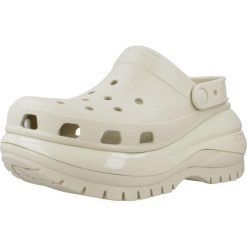 Tenisówki Crocs Model Classic Mega Crush Clog Kolor Biały. Brązowe klapki damskie Crocs, bez wzorów, z gumy, bez zapięcia. Za 312.00 zł.