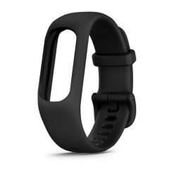 Silikonowy pasek do zegarka Garmin vívosmart 5 S/M. Czarne zegarki damskie GARMIN. Za 176.50 zł.