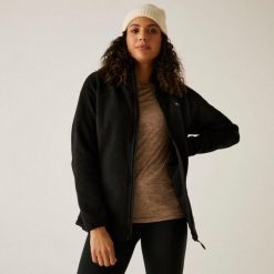 Bluza polarowa damska REGATTA Elinn. Czarne bluzy damskie Regatta, bez wzorów, z polaru, bez kaptura. Za 129.99 zł.