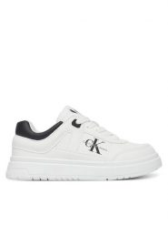 Calvin Klein Jeans Sneakersy Low Cut Lace-Up Sneaker V3X9-82090-1355 M Biały. Białe buty sportowe chłopięce Calvin Klein Jeans, z jeansu, bez zapięcia. Za 229.99 zł.