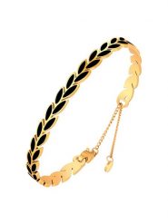LA CHIQUITA Pozłacana bransoletka rozmiar: onesize. Czarne bransoletki damskie LA CHIQUITA, pozłacane. Za 102.95 zł.