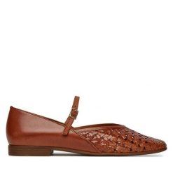 Baleriny Lasocki. Brązowe balerinki damskie Lasocki, bez wzorów. Za 209.99 zł.