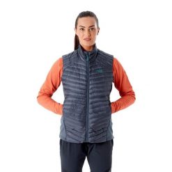 Bezrękawnik damski Rab Cirrus Flex 2.0. Niebieskie kamizelki damskie RAB, xs, bez wzorów, bez kaptura. Za 382.99 zł.
