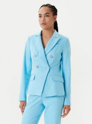 Morgan Marynarka 251-VPKY.F Turkusowy Slim Fit. Niebieskie marynarki i żakiety damskie Morgan, bez wzorów, z syntetyku. Za 339.99 zł.
