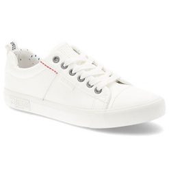 Białe Trampki Big Star Sportowe Obuwie Damskie. Białe obuwie sportowe casual damskie Big Star, z gumy, bez zapięcia. Za 159.00 zł.