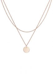 Elli Damski zestaw warstwowy płytka koło Basic Minimal w pozłacanym srebrze 925 Sterling Silver Naszyjniki 1 ct. Szare naszyjniki damskie Elli, pozłacane. Za 322.14 zł.