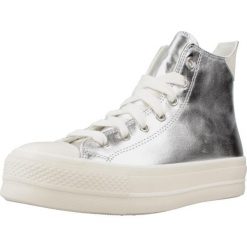 Buty CONVERSE CHUCK TAYLOR ALL STAR LIFT PLATFORM METALLIC Srebrny. Szare obuwie sportowe casual damskie Converse, z syntetyku, bez zapięcia. W wyprzedaży za 334.35 zł.