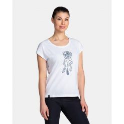 Damski bawełniany t-shirt Kilpi ROANE-W. Żółte bluzki damskie Kilpi, l, bez wzorów, z bawełny, bez kołnierzyka. Za 60.57 zł.