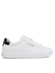 Calvin Klein Sneakersy Vulc Lace Up HW0HW01681 Biały. Białe obuwie sportowe damskie Calvin Klein, ze skóry, bez zapięcia. Za 349.99 zł.