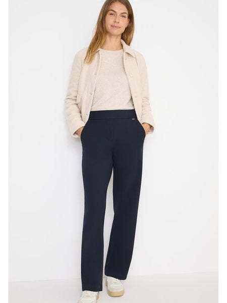 Cecil Spodnie w kolorze granatowym rozmiar: S/L32. Niebieskie spodnie materiałowe damskie Cecil, bez wzorów, z materiału. Za 122.38 zł.