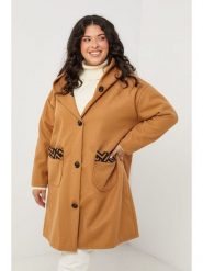 Curvy Lady Kurtka przejściowa w kolorze jasnobrązowym rozmiar: 44/46. Brązowe kurtki damskie Curvy Lady, bez wzorów, bez kaptura. Za 108.99 zł.