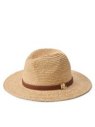 LAUREN RALPH LAUREN Kapelusz 454P14391001 Beżowy. Brązowe kapelusze damskie Lauren Ralph Lauren, bez wzorów. Za 599.99 zł.