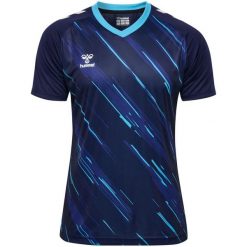 Koszulka Hummel Triumph. Niebieskie bluzki damskie Hummel, bez wzorów, sportowe, bez kołnierzyka, bez ramiączek. Za 206.50 zł.