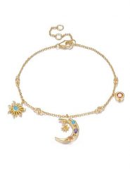 Les Favorites Pozłacana bransoletka z cyrkoniami rozmiar: onesize. Żółte bransoletki damskie Les Favorites, pozłacane. Za 175.26 zł.