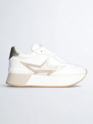 Liu Jo Sneakersy w kolorze złoto-białym rozmiar: 38. Białe obuwie sportowe damskie Liu Jo, bez zapięcia. Za 281.10 zł.