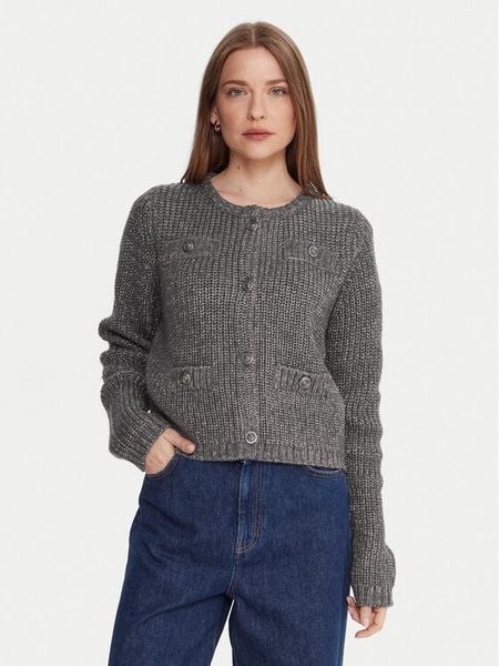 Liu Jo Kardigan MF5235 MA88A Szary Regular Fit. Szare kardigany damskie Liu Jo, xs, bez wzorów, z syntetyku. Za 899.99 zł.