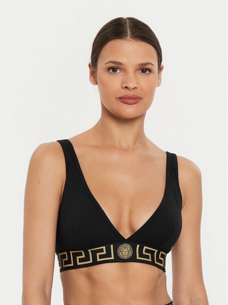 Versace Biustonosz braletka AUD01047 1A10011 Czarny. Czarne biustonosze Versace, bez wzorów, z bawełny. Za 579.99 zł.