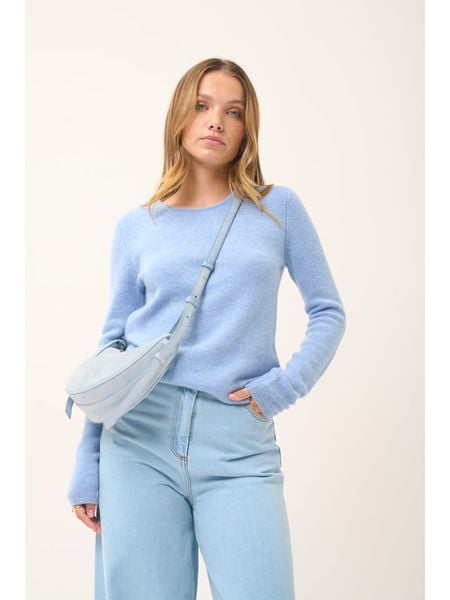 Just Cashmere Kaszmirowy sweter "Joyce" w kolorze błękitnym rozmiar: M. Niebieskie swetry klasyczne damskie Just Cashmere, m, z kaszmiru, bez kołnierzyka. Za 456.99 zł.