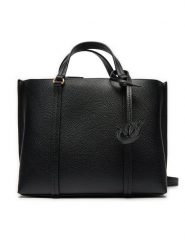 Pinko Torebka Carrie Shopper Classic PE 24 PLTT 102833 A1LF Czarny. Czarne shopper bag Pinko, bez wzorów, ze skóry, bez dodatków. Za 1,329.00 zł.