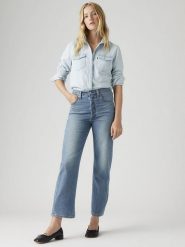 Levi's Dżinsy - Straight fit - w kolorze niebieskim rozmiar: W27/L31. Niebieskie jeansy damskie Levi's, z podwyższonym stanem. Za 205.93 zł.