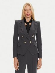 Rinascimento Marynarka CFC0119987003 Szary Regular Fit. Szare marynarki i żakiety damskie Rinascimento, m, bez wzorów, z syntetyku. Za 579.99 zł.