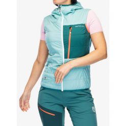 Kamizelka damska Ortovox Swisswool Piz Duan Vest. Zielone kamizelki damskie ORTOVOX, l, bez wzorów, bez kaptura. Za 786.99 zł.