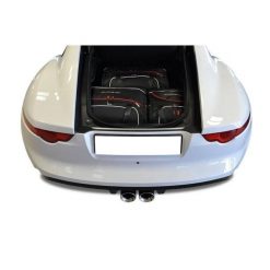 Torby Do Bagażnika Jaguar F-Type Coupe 2013-2019 3Szt Kjust. Czarne torby podróżne KJUST, bez wzorów. Za 767.00 zł.