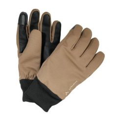 Rękawice VAUDE Manukau II. Brązowe rękawiczki damskie Vaude, bez wzorów. Za 217.15 zł.