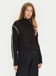 Brave Soul Golf LK-230JOURNEYA Czarny Regular Fit. Czarne golfy damskie Brave Soul, xl, bez wzorów, z syntetyku, bez ramiączek. Za 129.99 zł.