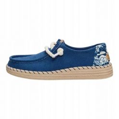 HEYDUDE Damskie Mokasyny Wendy Espadrille Hibiscus. Białe mokasyny damskie Hey dude, z materiału, bez obcasa. Za 359.00 zł.