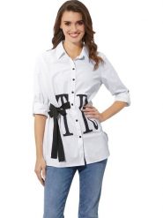 WITT WEIDEN Bluzka w kolorze białym rozmiar: 38. Białe bluzki damskie WITT WEIDEN, bez wzorów, bez kołnierzyka, bez ramiączek. Za 43.78 zł.