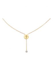 Diamant Exquis Złoty naszyjnik z diamentem - dł. 42 cm rozmiar: onesize. Żółte naszyjniki damskie Diamant Exquis, z diamentem, złote. Za 920.29 zł.